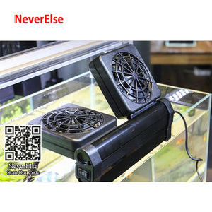 Aquarium Fish Tank Cooling Fan System Chiller Control Reduce Water Temperature 1/2/3/4 Fans Set Cooler Marine aquarium cooler