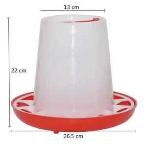 3 KG Chicken Drinker/Feeder Rooster Hen Drinking Cups Feeding Cup Farm Animal Poultry Chicken Farm Feeding Watering Supplies