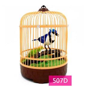 Family pet bird toys talking birds pet birds pet bird cage electric voice control children's toys gift