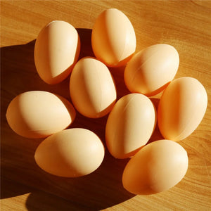 10 Pcs Chicken House Small Fake Eggs 5*3.4cm Farm Animal Supplies Cages Accessories Guide Chicken nest Egg Kids Toys Painting