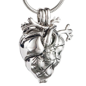 New Style Memorial Heart Cremation Jewelry for Ashes Eternity Funeral Urn Keepsake Necklace