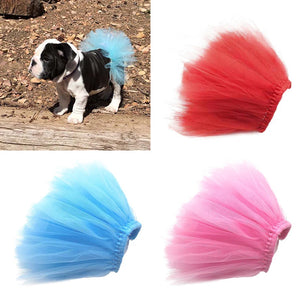 Pet Puppy Small Dog Lace Skirt Princess Tutu Dress Clothes Apparel Costume Cute W215