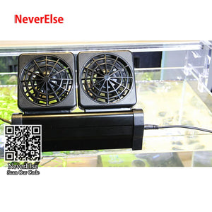 Aquarium Fish Tank Cooling Fan System Chiller Control Reduce Water Temperature 1/2/3/4 Fans Set Cooler Marine aquarium cooler