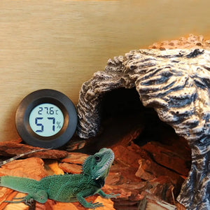 Hoomall Lizard Amphibian Terrarium Tortoise Temperature Humidity Meter Thermo-Hygrometer Digital LCD Reptile Mini Thermometer