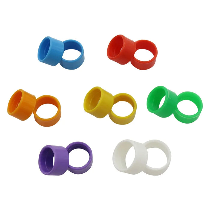 7 colors Chicken Foot Ring 16mm/18mm/20mm Poultry Identification Rings Chicken coop Feeding supplies Duck harness Rings 105 Pcs