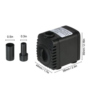 600L/H 8W Water Pump Submersible Pump For Aquarium Fountain Pond Pump Fish Tank Garden Pond Pumps Fountain Mini Pomp 110-240V 4W