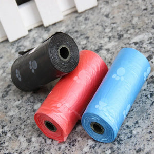 5 Roll Biodegradable Pet Dog Poop Bag Zero Waste Dog Pooper Bags Dispenser Pets Disposable Products For Dogs Litter Poop Bags