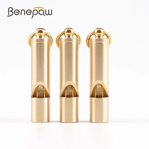 Benepaw Vintage Brass Dog Whistle For Pet Behavior Training Portable Quality Clear Lound Sound Stop Barking Aids Keychain