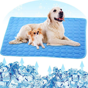 Dog Mat Cooling Summer Pad Mat for Dogs Cat Washable Puppy Big Dog Ice Gel Bed Mattress Cool Mascotas Cushion Blanket Supplies