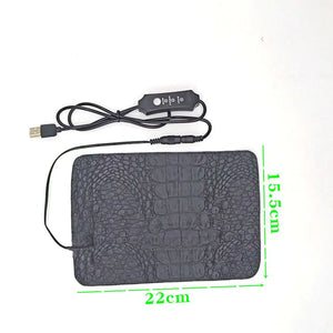 USB Pet Heating Pad  Reptile Electric Blanket Warm Adjustable Temperature Controller  Incubator Mat Tools Heated Mat Warming Pad