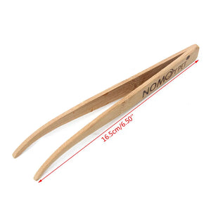 Angled Reptile Terrarium Feeding Tongs Tweezers Eco-Friendly Bamboo Feeding Tool