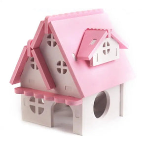 Wooden Hamster Hideout House Squirrel Hedgehog Villa Small Pet Habitat Hamster Accessories Chinchilla Guinea Pigs Pet Supplies