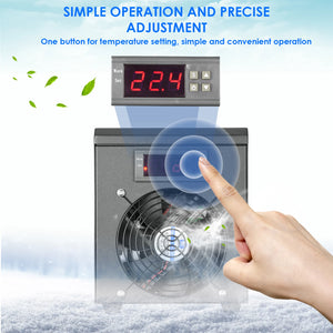 180W Aquarium Water Chiller 60L Fish Tank Cooler Heater System 10-40℃ Constant Temperature Device Sustainable Refrigeration