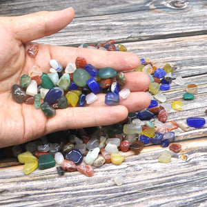 Natural Colour Agate Stones And Crystals Gravel Small Tumbled Stone Tank Decor  Healing Energy Gemstone Home Aquarium Decoration