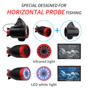 Erchang 7 Inch DVR Underwater Fishing Camera 15M Infrared 24PCS Lights Waterproof Fish Finder Camera For Winter Ice  Fishing