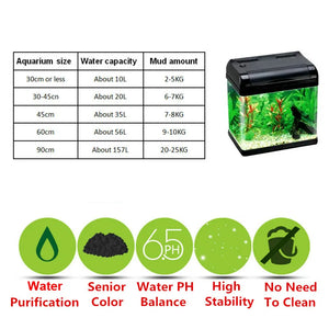 200g Fish Tank Water Plant Fertility Substrate Sand Aquarium Plant Soil Substrate Gravel For Fish Tank Water Moss Grass Lawn