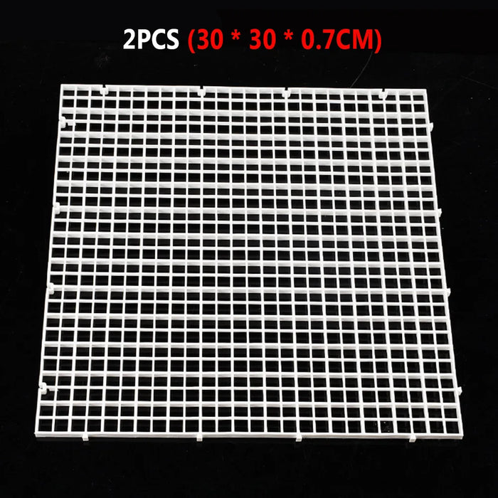 2pcs Gravel Grid Isolation Board Aquarium Separator Free Cut Fish Tank Divider Filtration Net Cleaning Tool Replacement Parts