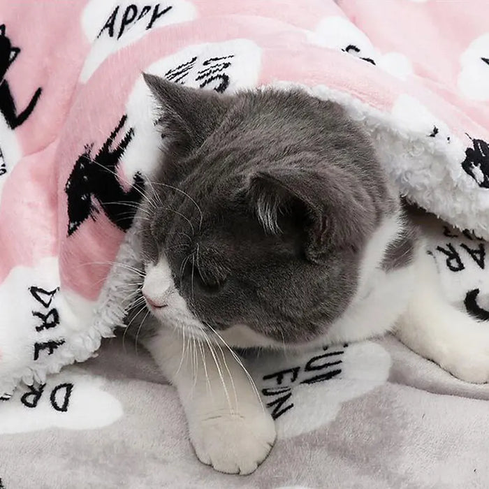 100x73cm Warm Cat Mat For Dog Thermal Pet Mat Soft Sleep Keep warm winter Blankets Dog Pad Self Heating Rug Thermal Washable Mat