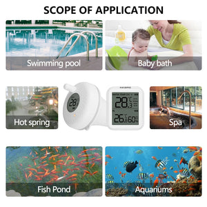 INKBIRD IBS-P01R Wireless Floating Pool Thermometer Pet Bath for Swimming Pool, Bath Water, Spas, Aquariums & Fish Ponds