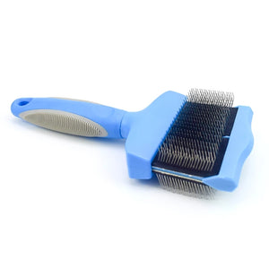 Double Sided Pet Brush Dog Hair Fur Bristle Grooming Shedding Cleaning Massage Comb Styling Tool