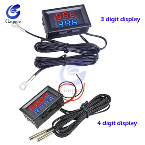 Digital Thermometer Temperature Sensor Meter Dual LED Display Thermograph Detector Tester Monitor for Refrigerator Aquarium Auto