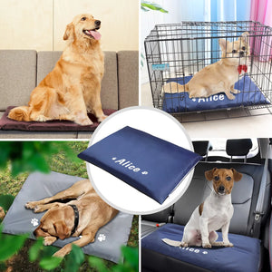 Personalized Dog Bed Dog Sleeping Bed Sofa Custom Pet Puppy Mats Printed Name Pet Cushion For Small Medium Large Dogs Cats