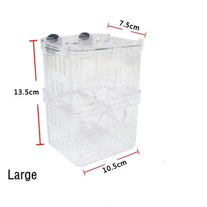 Aquarium Breeder Box Breeding Incubator Small Fish Hatchery Acrylic Divider for Shrimp Clownfish Aggressive Fish Injured Fish