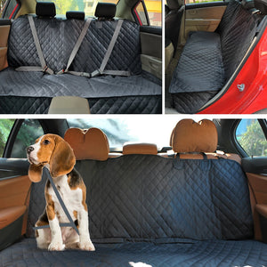 Dog Car Seat Cover Pet Travel Carrier Mattress Waterproof Dog Car Seat Protector Mat With Middle Seat Armrest For Dogs