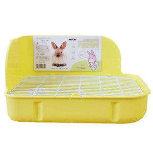 Small Pets Rabbit Toilet Square Bed Pan Potty Trainer Bedding Litter Box for Small Animals Cleaning Supplies Drop Ship