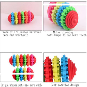 Health Durable Gear Gums Teething Teeth Rubber Pet Cat Dog Toys Pet Dog Puppy Dental Pet Supplies Chew Toys for Large Small Dogs