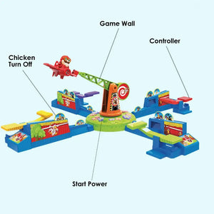 Spinning Plane Game Children's Educational Toys Multiplayer Interactive Tabletop Game Guarding The Chicken Game Sturdy Intera