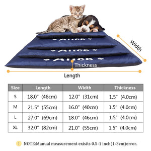 Custom Dog Bed House Waterproof Pet Sleeping Mat Warm Sofa Cushion Mattress Pet Blanket Kennel For Small Medium Large Dogs Cats