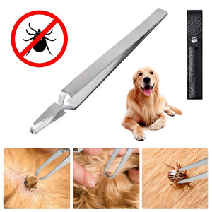 Pet Tick Removal Dog Cat Flea Remover Tool Pet Grooming Supplies Tick Hook Professional Tools For Cat Dog Horse Human Wholesale