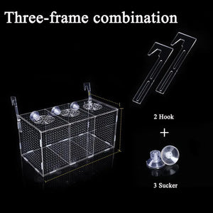 Acrylic Aquarium Box Small Fish Isolation Net Tropical Fish Breeding Box Production Box Fish Tank Aquarium Accessoories