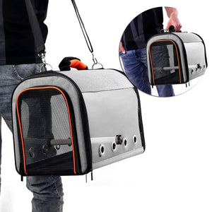 Multifunctional Bird Travel Bag with Perch Portable Pet Bird Parrot Carrier Transport Bag Breathable Go Out Travel Cage