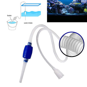 Aquarium Siphon Fish Tank Syphon Vacuum Cleaner Pump Semi-automatic Water Change Changer Gravel Water Filter Acuario Accessories