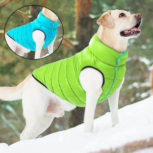 Warm Winter Dog Clothes Vest Reversible Dogs Jacket Coat 3 Layer Thick Pet Clothing Waterproof Outfit for Small Large Dogs