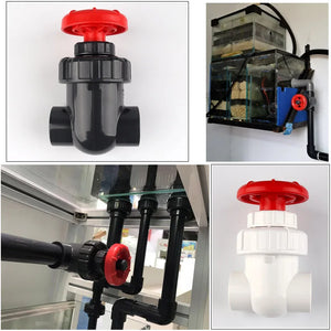 1pc High Quality PVC Pipe Gate Valve Precision Flow Control Sluice Switch Garden Irrigation Aquarium Fish Tank Joint I.D 20~63mm