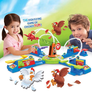 Spinning Plane Game Children's Educational Toys Multiplayer Interactive Tabletop Game Guarding The Chicken Game Sturdy Intera