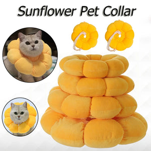 Cat Recovery Collar New Pet Cat Dogs Health Recovery Cotton Filling Collar Protective Medical Cone E- Collar for Dog and Cat