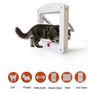 Pet Cat Puppy Dog Gates Door Lockable Safe Flap Door Pet Safety Products Lock Suitable for Any Wall Or Doors Puerta Para Perro