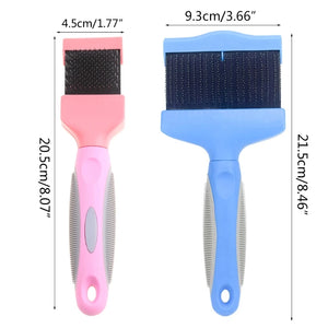 Double Sided Pet Brush Dog Hair Fur Bristle Grooming Shedding Cleaning Massage Comb Styling Tool