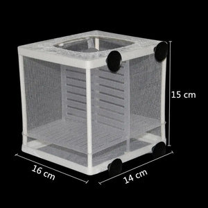 Aquarium Water Isolation Network Hanging Fish Breeding Breeding Isolation Box Aquarium Fish Tank Accessory Two Size Optional 1Pc