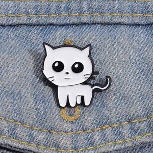 TBH Cat Dog Enamel Pins Autism Tbh Creature Brooches Lapel Badge Caring Mental Health Accessories Pin for Introverted Friends