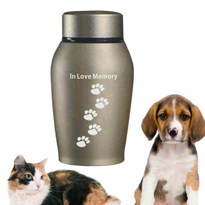 500ML Pet Cremation Memorial Urn Retain Memories Burial Keepsake for Funeral Box Pet Cremation Urn Kittens Puppy Keepsake