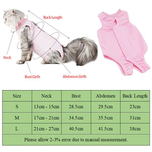 1PC Pet Surgical Recovery Suit Anti-scratch Sterilization Cat Dog Clothes Anti-licking Surgical Recovery Suit for Small Dogs