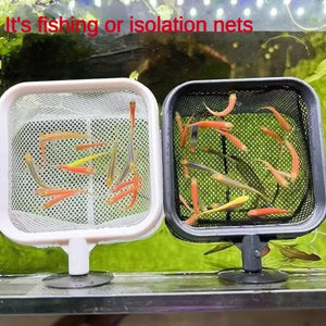 Aquarium 3D Fish Fishing Net Stainless Steel Retractable Small Shrimp Fishing Nets Fish Accessories for Fish Tank Cleaner Tool