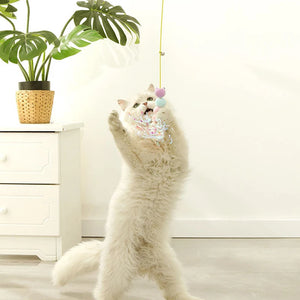 Simulation Caterpillar Cat Toy Cat Scratch Rope Mouse Funny Self-hey Interactive Toy Retractable Hanging Door Type Pet Supplies