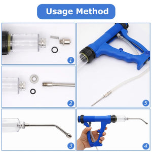 10/20/30/50ML Animal Veterinary Feeding Gun Continuous Drench Infusion Device Pig/cattle/sheep/chicken Vaccine Injection