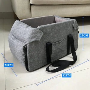 Dog Car Seat Bed Car Central Dog Car Seat Bed Portable Dog Carrier for Small Dogs Cats Safety Travel Bag Dog Accessories